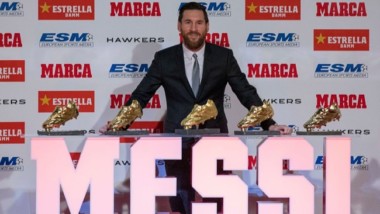 Messi recibe su quinta Bota de Oro y supera a Cristiano Ronaldo