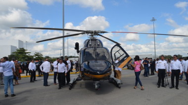 Video: Con nuevo helicóptero refuerzan la seguridad de Yucatán