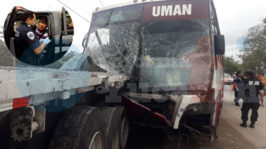 Pasajero provoca aparatoso choque en la Mérida-Umán, hay varios lesionados