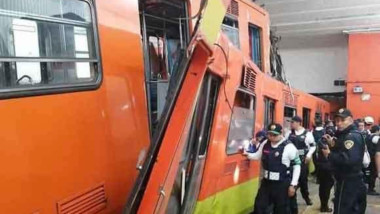 Video: Chocan dos trenes en Metro Tacubaya, hay un muerto y 41 heridos