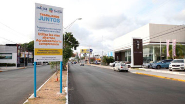 Trabajos de repavimentación de Prolongación Paseo de Montejo están en fase final