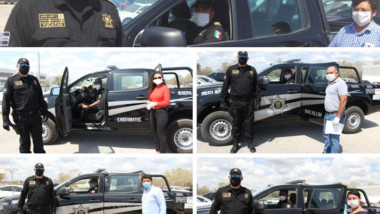 Entregan vehículos policiales a cinco municipios