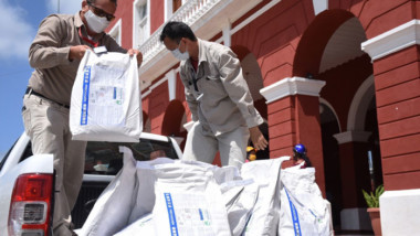 Distribuyen larvicida en municipios afectados por inundaciones de la Tormenta Cristóbal
