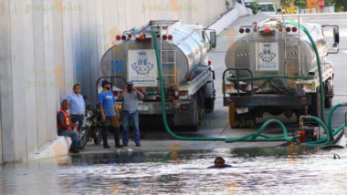 Desaguan el Paso Deprimido