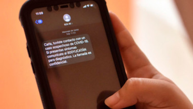 A través de SMS el gobierno te advertirá si tuviste contacto con un caso covid