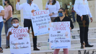 Protestan abogados en el Poder Judicial de Yucatán
