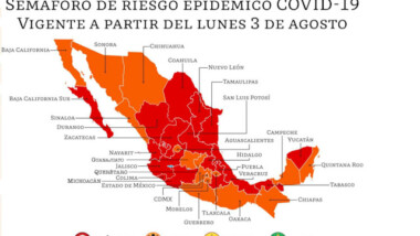 Semáforo rojo para Yucatán