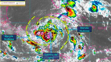 Se formó la tormente tropical ‘Zeta’