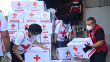 Llega a Yucatán ayuda humanitaria de la Cruz Roja para apoyar a familias afectadas por Delta