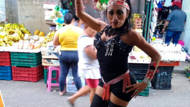 Murió Paloma, bailarina del mercado Lucas de Gálvez