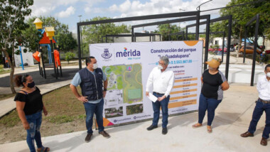 Parque de La Guadalupana registra un avance del 80%