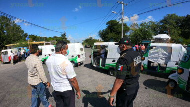Protestan mototaxistas del sur, “no somos paleros de nadie”