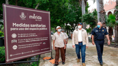 Reabren la Plaza Principal de Mérida bajo protocolos de salud