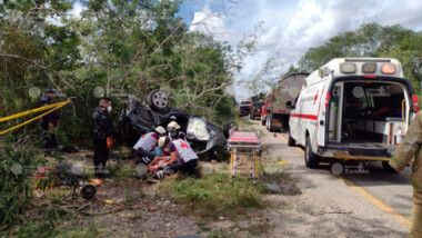 Tragedia en la vía Mérida-Cancún, muere bebé de dos años