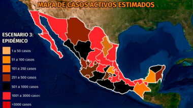 Mapa del coronavirus en México