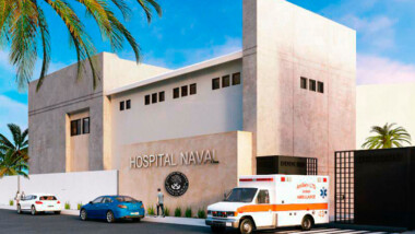 Funcionarios federales supervisan construcción del Hospital General Naval de Progreso