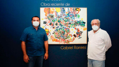 Inauguran exposición “9 del 2020” del pintor Gabriel Ramírez Aznar