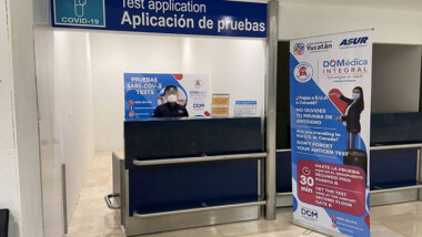 Amplían horario de módulo de pruebas covid en el Aeropuerto de Mérida