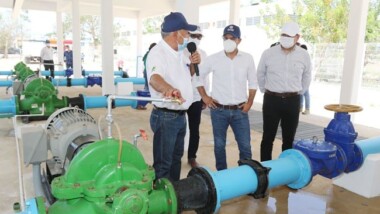 Construyen nuevos cárcamos de agua en Polígono 108 y Pacabtún