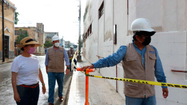 Acordonan edificio de la Sidra Pino por riesgo de derrumbe