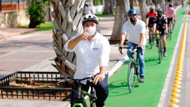 Rentarán bicicletas en Mérida propone Renán Barrera