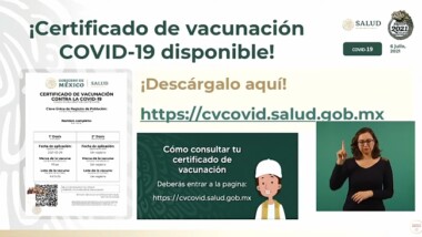Ya puedes obtener tu Certificado de vacunación COVID