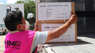 Llegan a Yucatán 1.6 millones de boletas para consulta popular