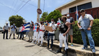 Desde Yucatán, cubanos claman libertad para su pueblo