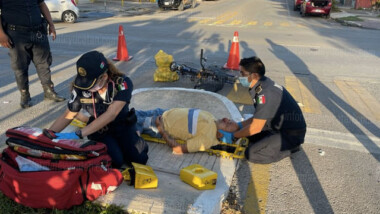Atropellan a ciclista en la Mérida 2000