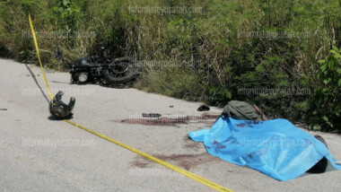 Trágica muerte de motociclista en el tramo a Poxilá