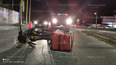 ‘Accidentada’ noche para repartidor de Rappi