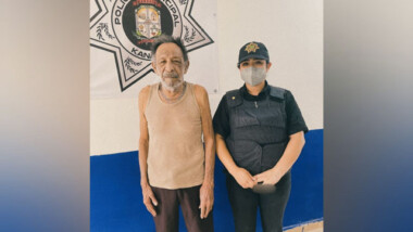 Policía Municipal de Kanasín rescata a adulto mayor extraviado
