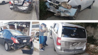 Nueva carambola deja 11 autos dañados en el Periférico de Mérida