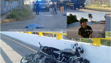 Joven biker muere al caer de un puente en la Mérida-Progreso