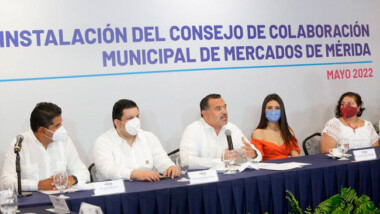 Instalan el Consejo de Colaboración Municipal de Mercados de Mérida