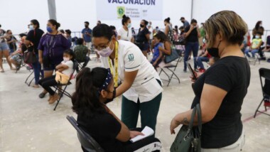 Yucatán: Más niñas y niños vacunados contra el coronavirus