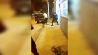 Policía de la SSP dispara contra ciudadano durante un pleito (VIDEO)