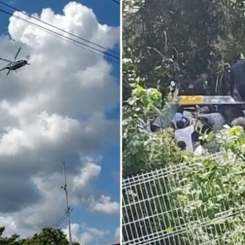 Se desploma helicóptero de la Marina en Centla, Tabasco; hay 3 muertos y 2 lesionados