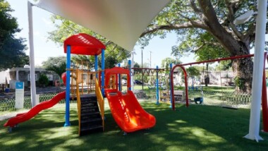 Estrenan Parque vecinos de la Comisaría de Tixcacal
