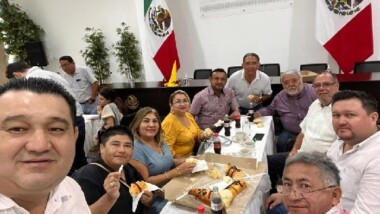 Dirigencia perredista utiliza el Congreso de Yucatán como sala de fiestas