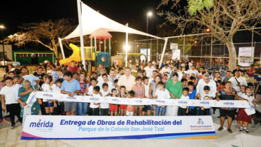 Inauguran parque en San José Tzal