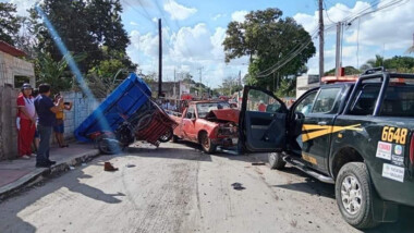 Policías de la SSP detenidos en Campeche