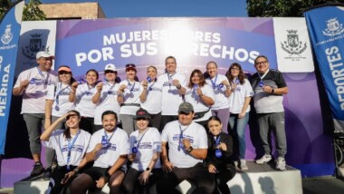Agustín Puerto y Karla Martín, ganan la  Carrera “Mujeres Libres por Sus Derechos”