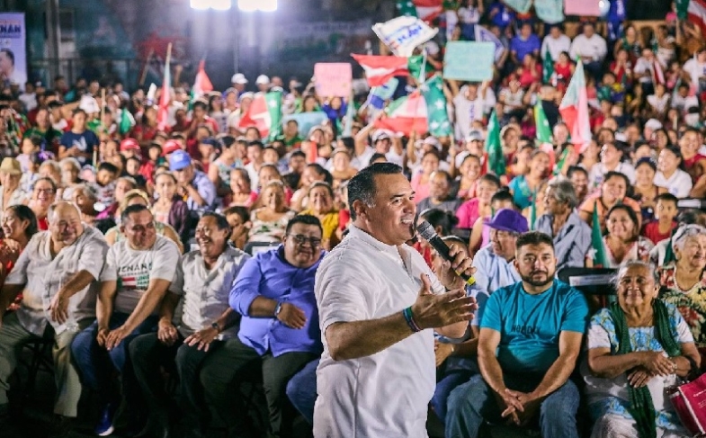 Desde Hocabá, Renán pide a yucatecos cuidar y defender el voto