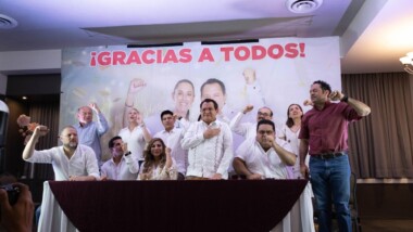 Huacho Díaz aventaja la Gubernatura de Yucatán en el conteo rápido