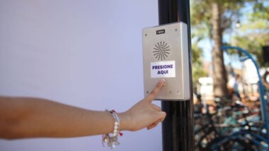 Instalan primer botón de Alerta en San Cristóbal