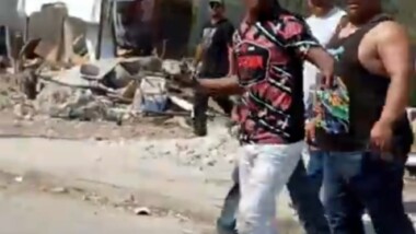 Violento desalojo en invasión del sur de Mérida