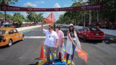 “Accidentada” inauguración de pista para arrancones en Xmatkuil