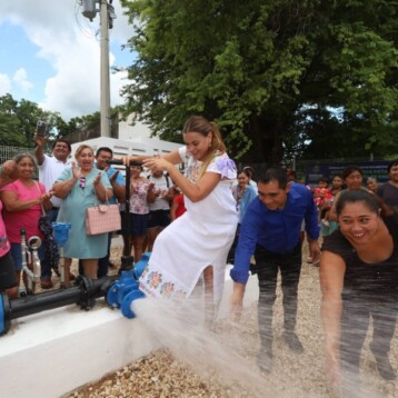 Mejoran sistema de agua potable en Hunxectamán y Oncán