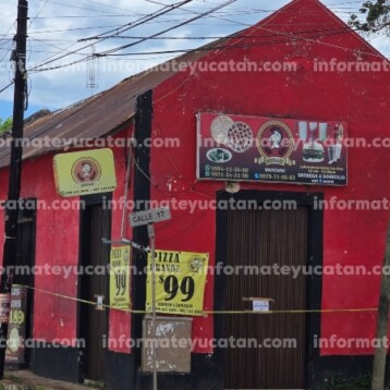 Aseguran pizzería en Maxcanú en operativo antidrogas